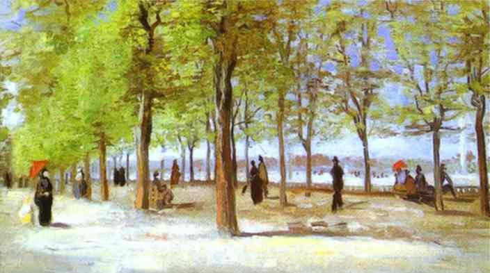 Vincent van Gogh In the Jardin du Luxembourg